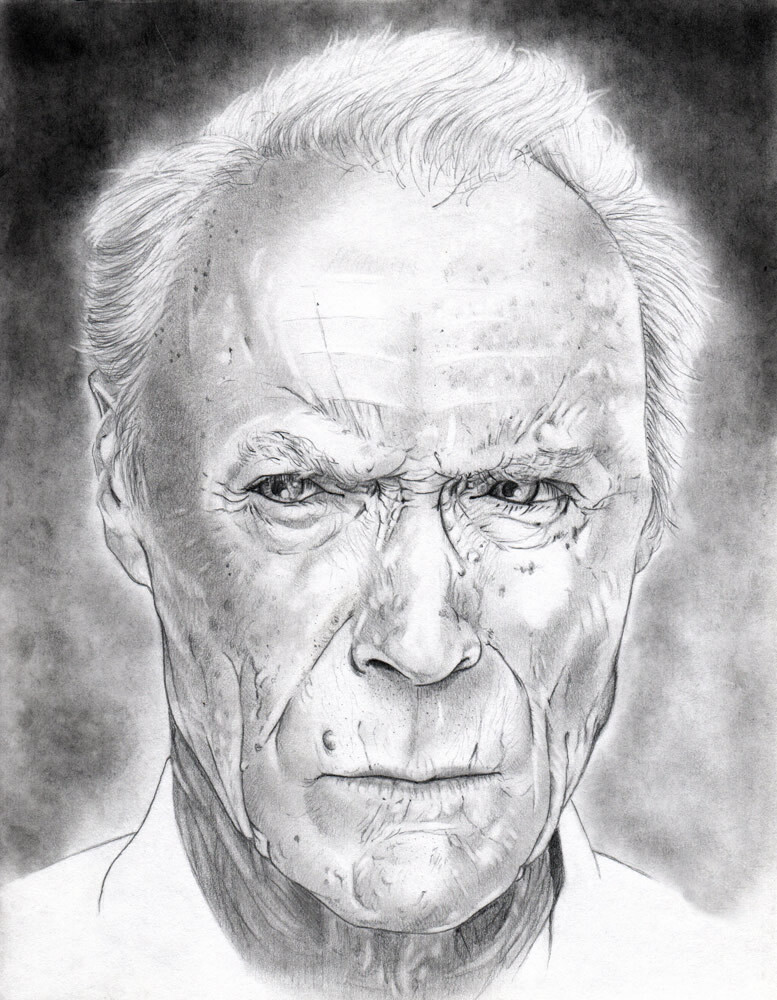 Clint Eastwood - Face Study
